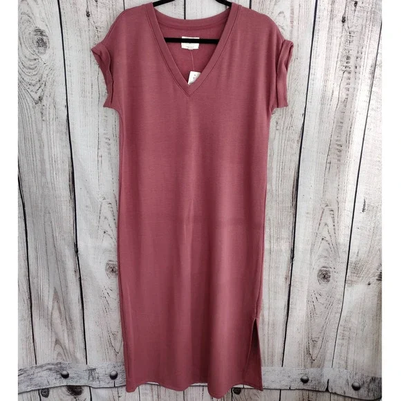 lou and grey pink dress Size X-SMALL LOU & GREY Coral Dress main image 0